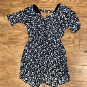 Loft daisy bar back flutter romper